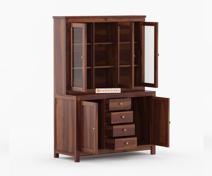 Amara Solid Wood Book Kitchen Cabinets - Furnishka 