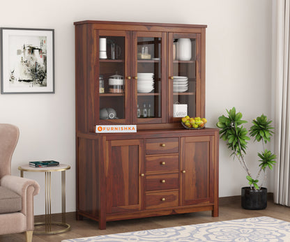 Amara Solid Wood Book Kitchen Cabinets - Furnishka 