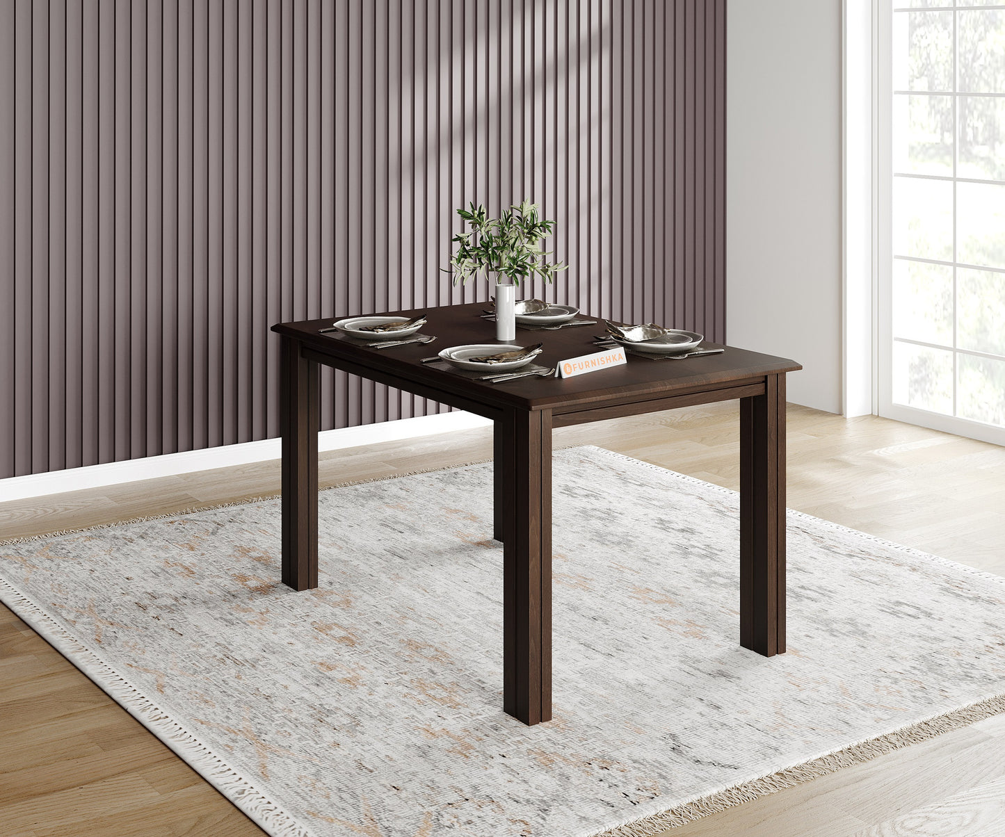 Arjo 4 Seater Dining Table - Furnishka 