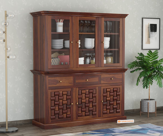 Arlo Sheesham Wood Kitchen Cabinet - Furnishka 