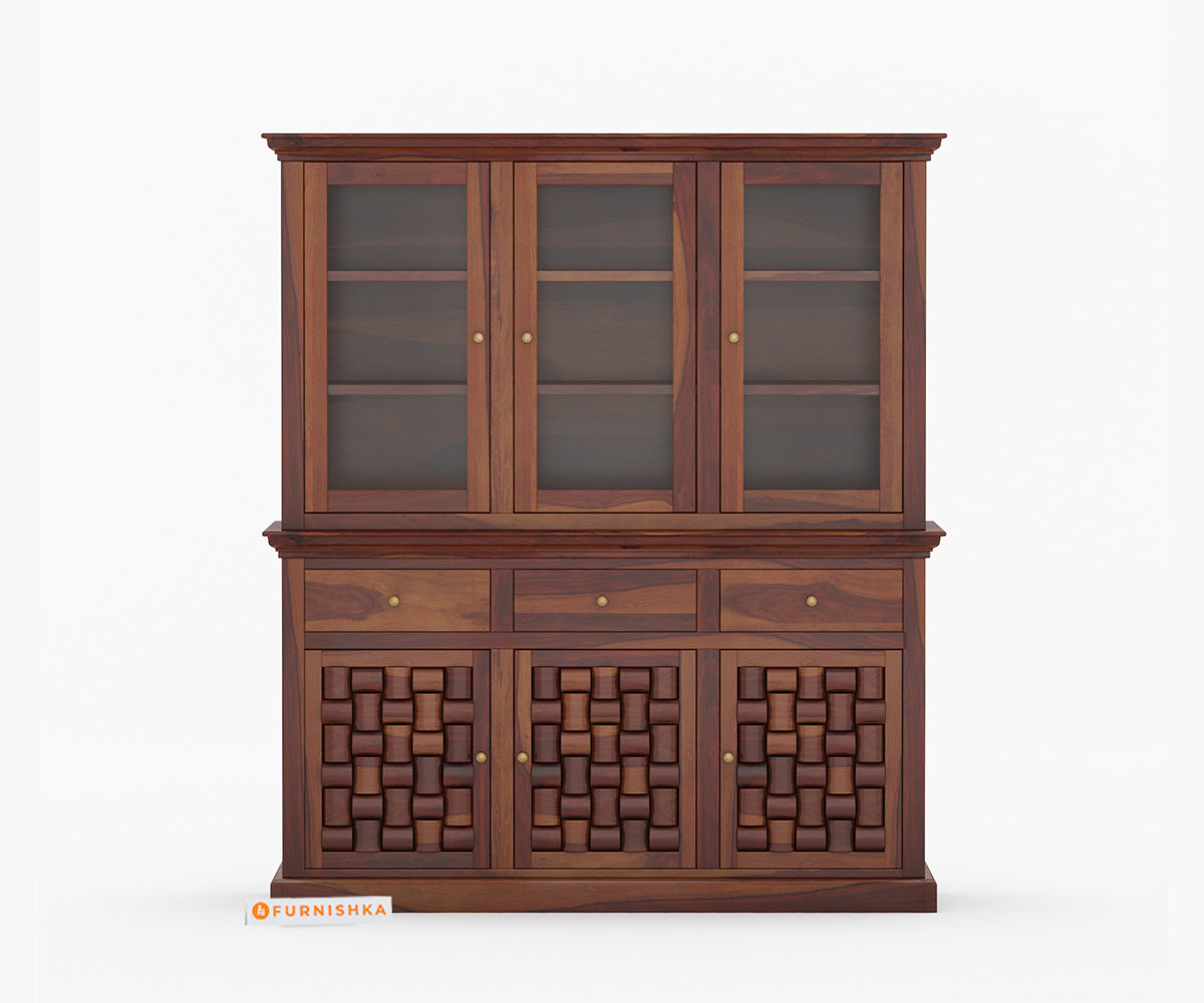 Arlo Sheesham Wood Kitchen Cabinet - Furnishka 