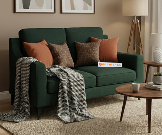 Arrasso 2 Seater Sofa Pine Green Dark - Furnishka