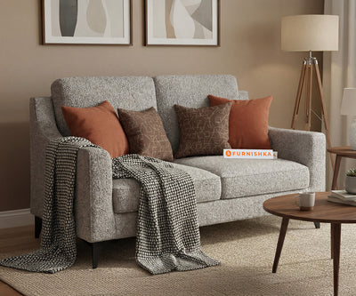 Arrasso 2 Seater Sofa Set With Anthology Fabric  Space Grey