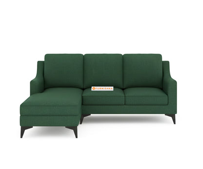 Arrasso 2+Sectional Sofa LHS - Dark Green Pine - Furnishka 
