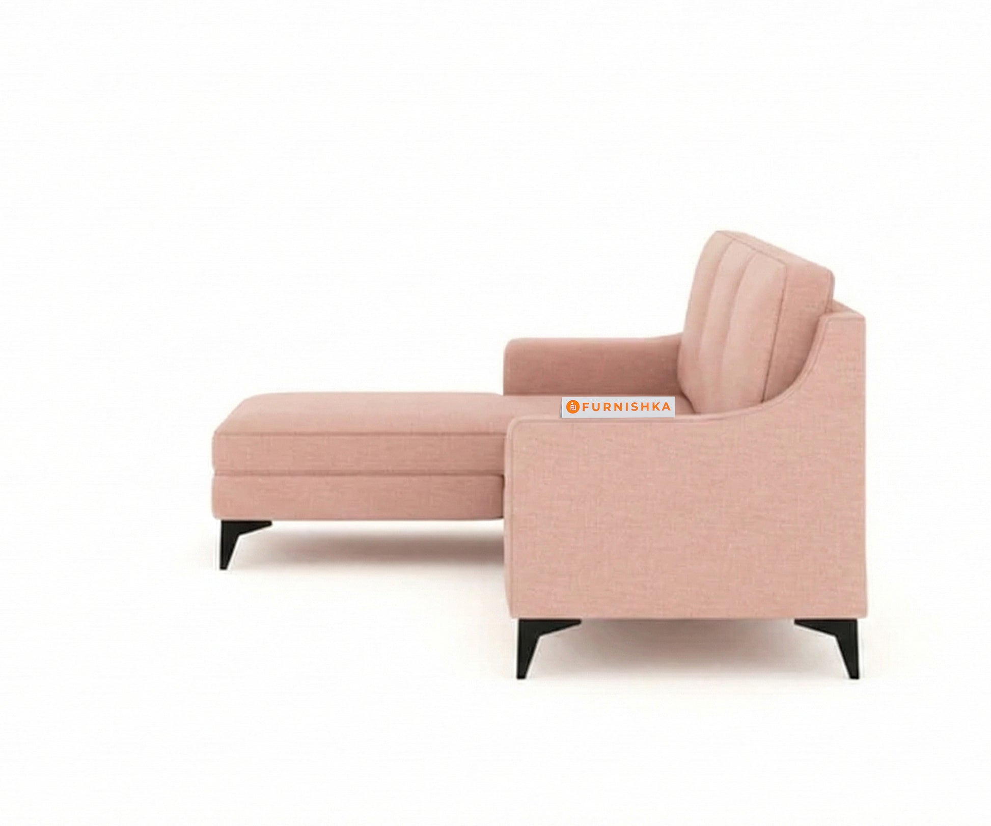 Arrasso 2+Sectional Sofa LHS Flamingo Pink - Furnishka 