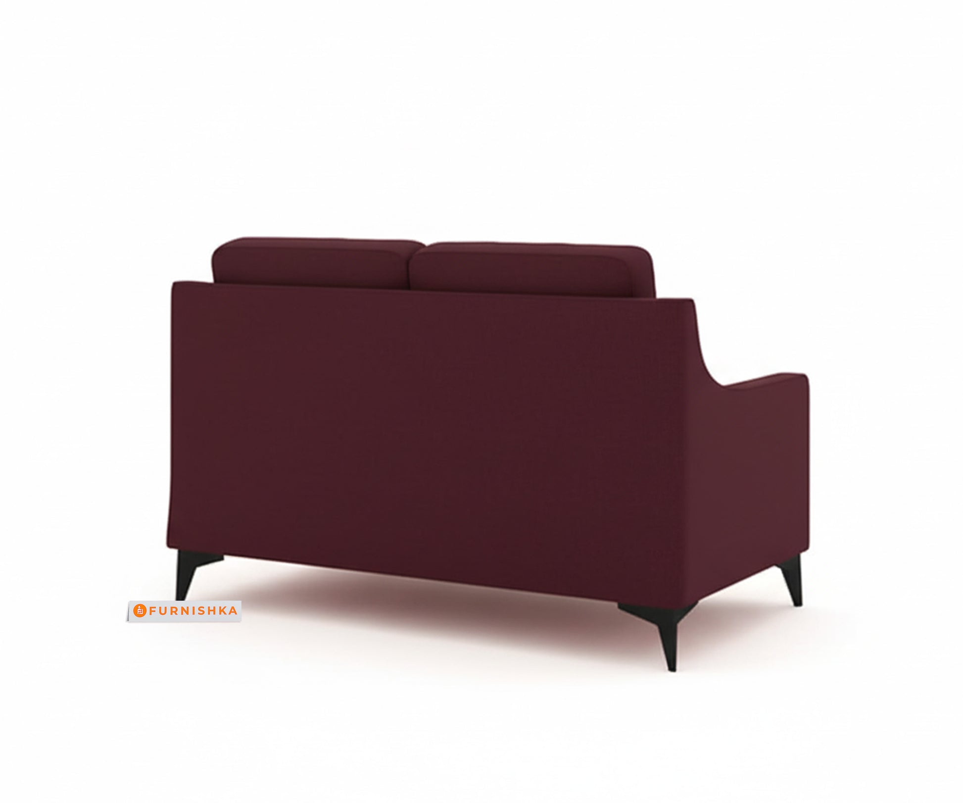 Arrasso 2 seater Sofa Dark Red wine - Furnishka