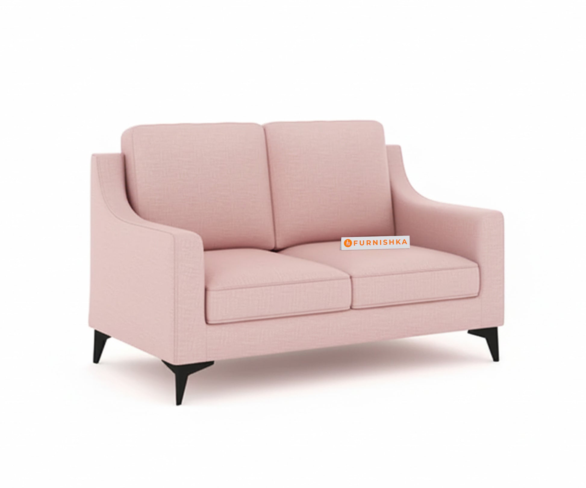 Arrasso 2 seater Sofa Flamingo Pink - Furnishka 