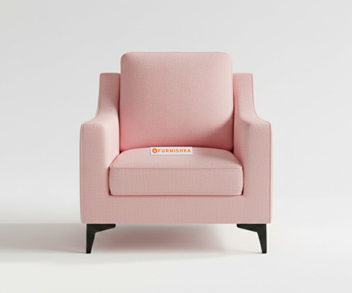 Arrasso 3+1+1 Seater Sofa Set Flamingo Pink - Furnishka 