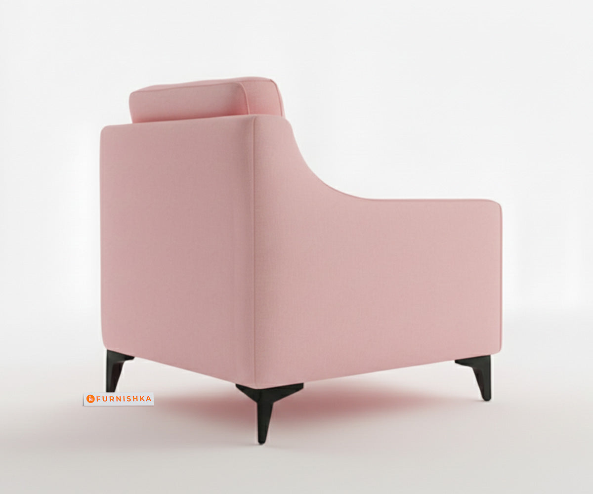 Arrasso 3+1+1 Seater Sofa Set Flamingo Pink - Furnishka 