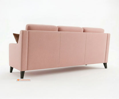 Arrasso 3+1+1 Seater Sofa Set Flamingo Pink - Furnishka 