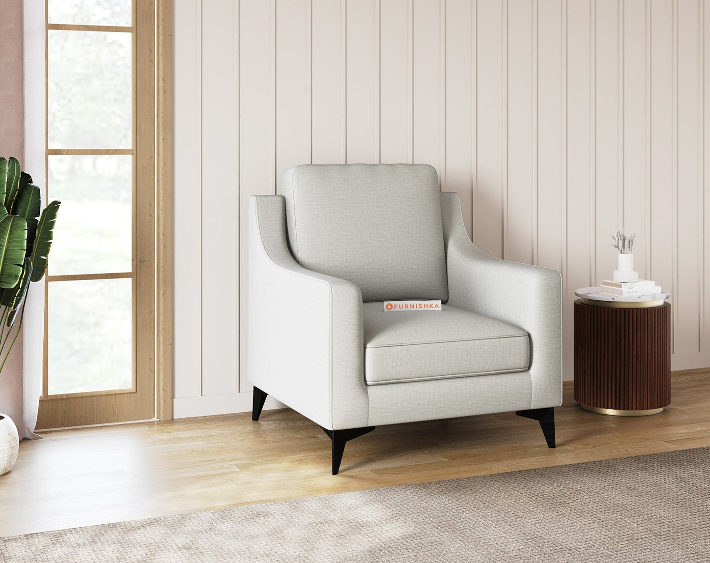 Arrasso 3+1+1 Seater Sofa Set Light Beige - Furnishka 