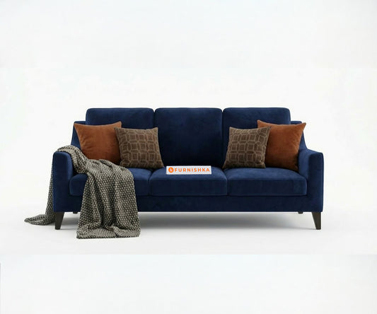 Arrasso 3+1+1 Seater Sofa Set Persian Blue - Furnishka 