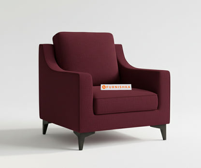 Arrasso 3+1+1 Seater Sofa Set Red Wine - Furnishka 