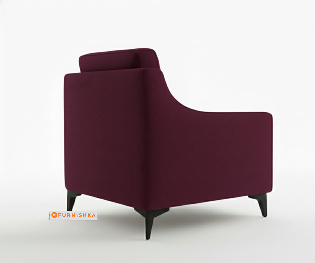 Arrasso 3+1+1 Seater Sofa Set Red Wine - Furnishka 