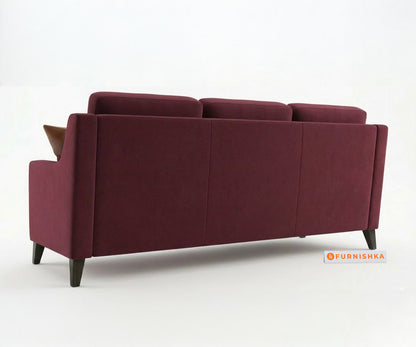 Arrasso 3+1+1 Seater Sofa Set Red Wine - Furnishka 