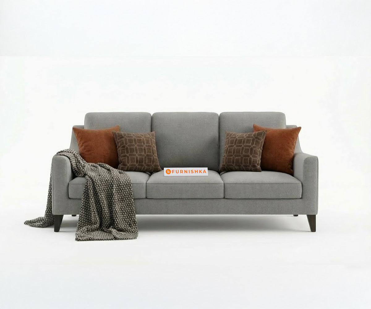 Arrasso 3+1+1 Seater Sofa Set Space Grey - Furnishka 