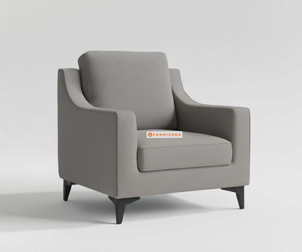 Arrasso 3+1+1 Seater Sofa Set Space Grey - Furnishka 