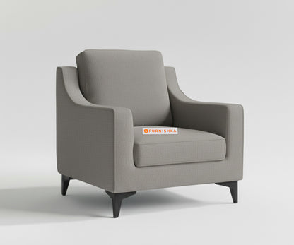 Arrasso 3+1+1 Seater Sofa Set Space Grey - Furnishka 