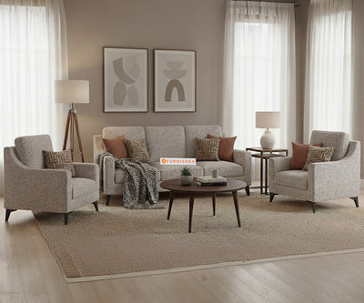 Arrasso 3+1+1 Seater Sofa Set With Anthology Fabric Space Grey