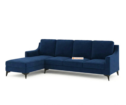Arrasso 3+LHS Sectional Sofa - Dark Navy Blue - Furnishka 