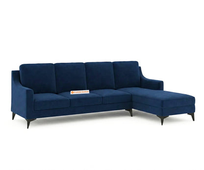 Arrasso 3+RHS Sectional Sofa - Dark Navy Blue - Furnishka 