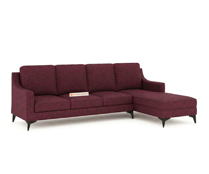 Arrasso 3+RHS Sectional Sofa - Dark Red Wine - Furnishka 