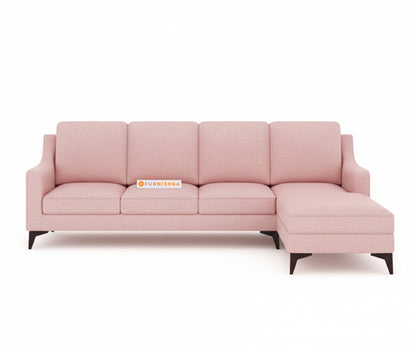 Arrasso 3+RHS Sectional Sofa- Flamingo Pink - Furnishka 