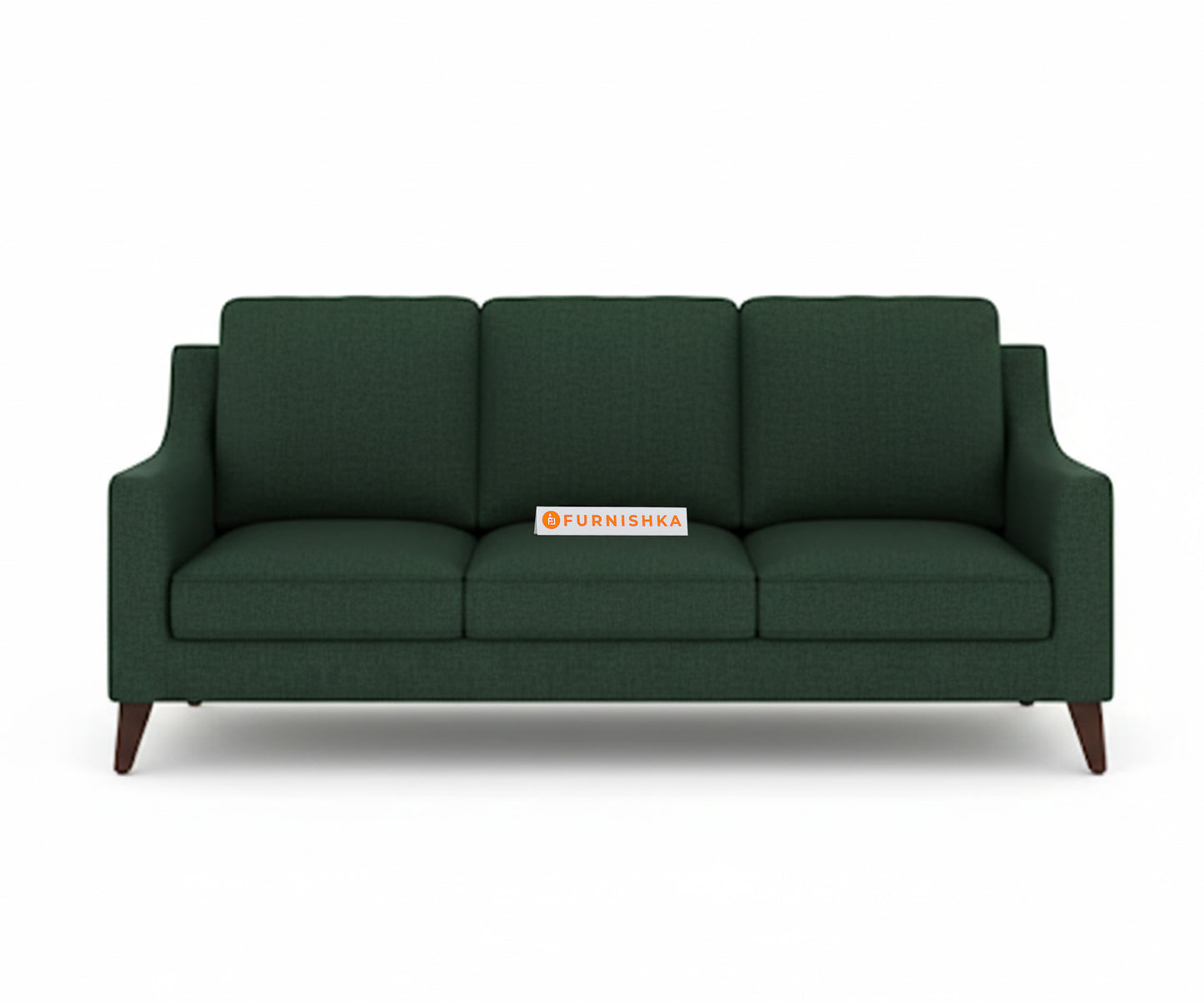 Arrasso 3 Seater Sofa Dark Green Pine - Furnishka 