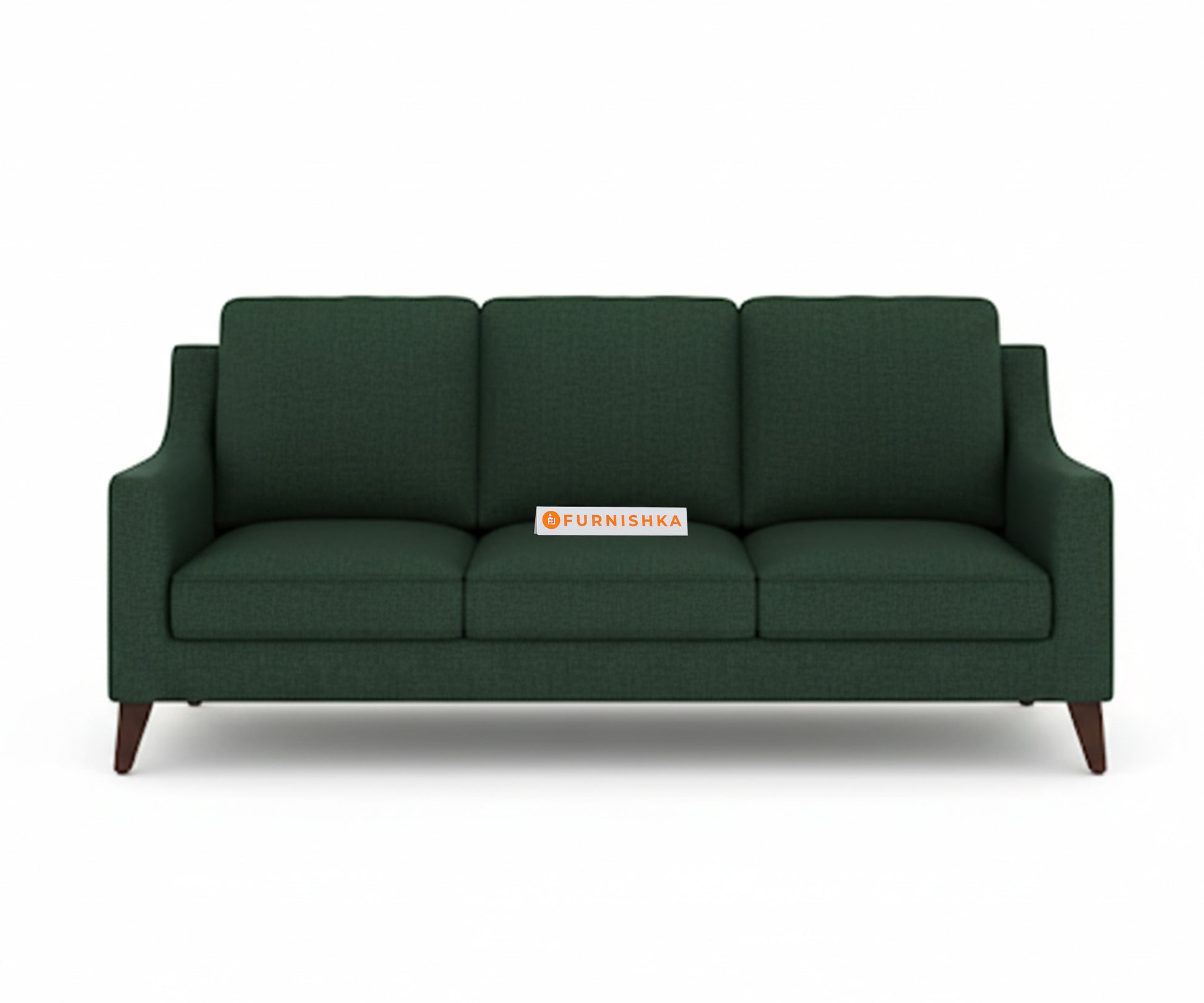 Arrasso 3 Seater Sofa Dark Green Pine - Furnishka 
