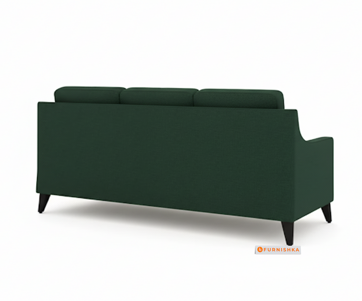 Arrasso 3 Seater Sofa Dark Green Pine - Furnishka 