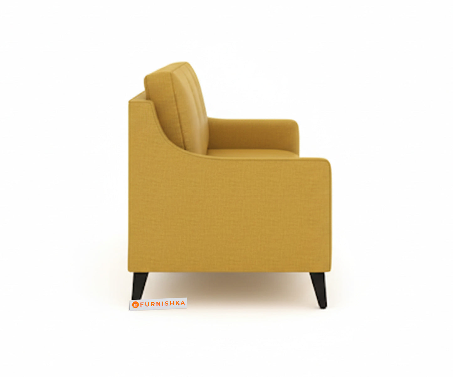 Arrasso 3 Seater Sofa Mustard Yellow - Furnishka 