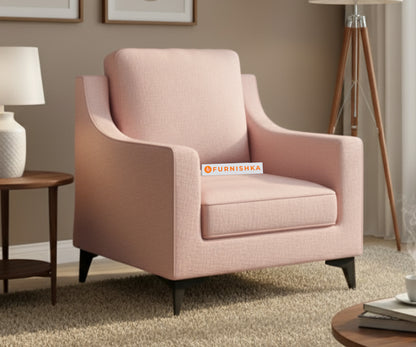 Arrasso Sofa 1 Seater Flamingo Pink - Furnishka 