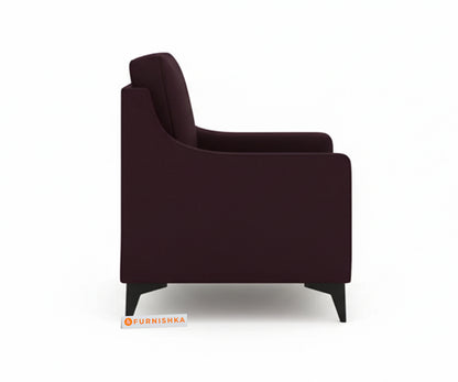 Arrasso Sofa 1 Seater Red Wine - Furnishka 