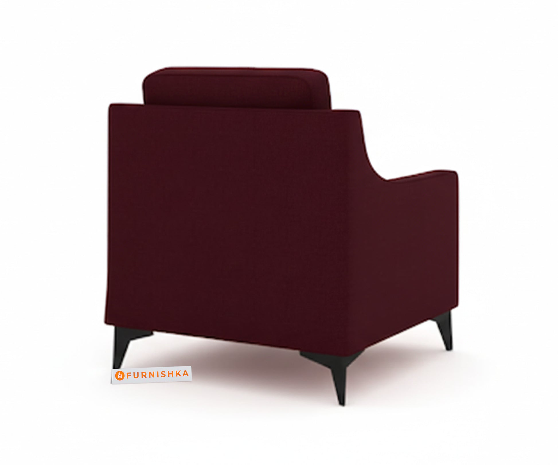 Arrasso Sofa 1 Seater Red Wine - Furnishka 