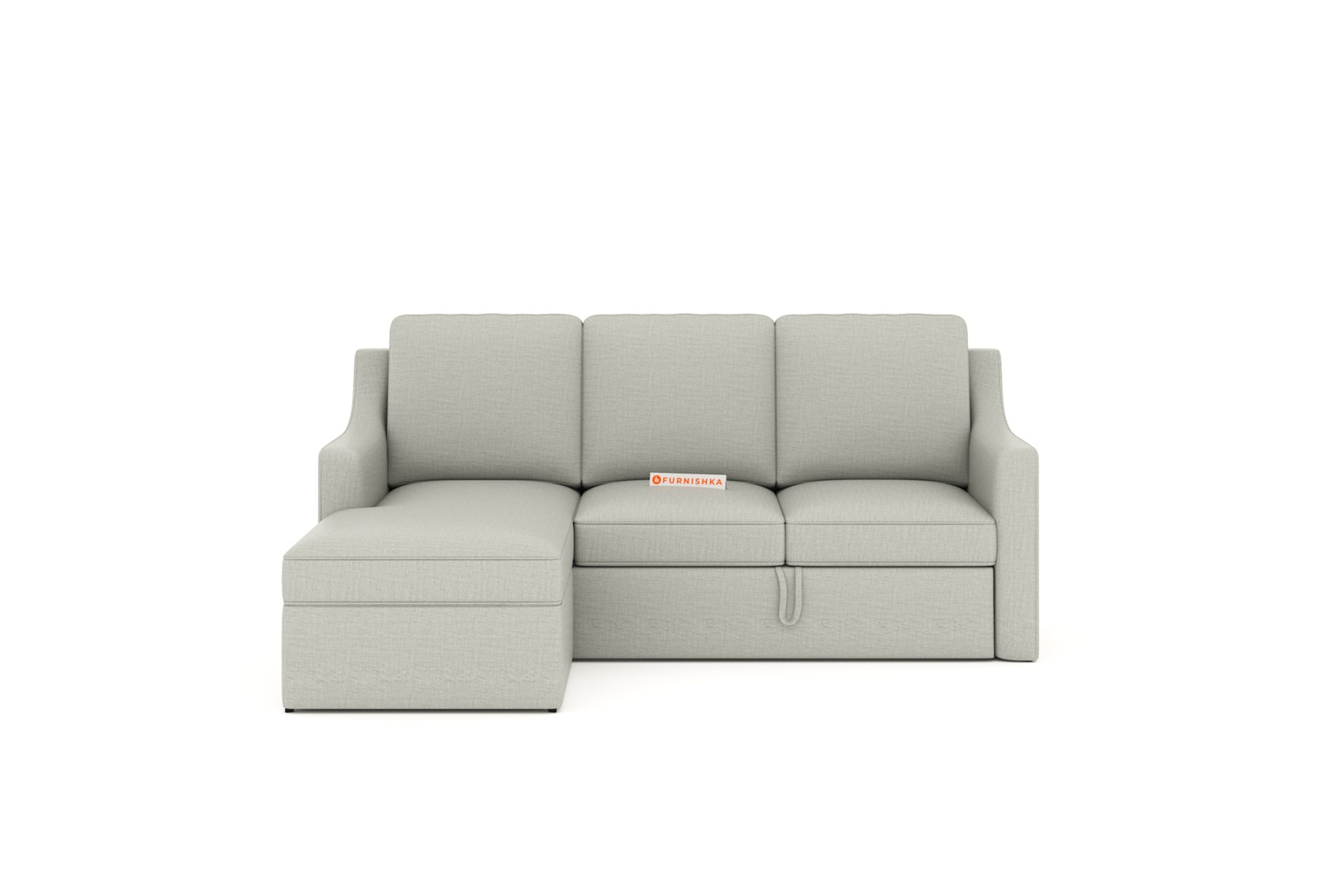 Arrasso Sofa 2+L LHS Sofa cum Bed  -Light Beige - Furnishka 