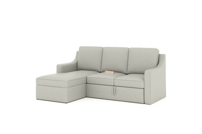 Arrasso Sofa 2+L LHS Sofa cum Bed  -Light Beige - Furnishka 
