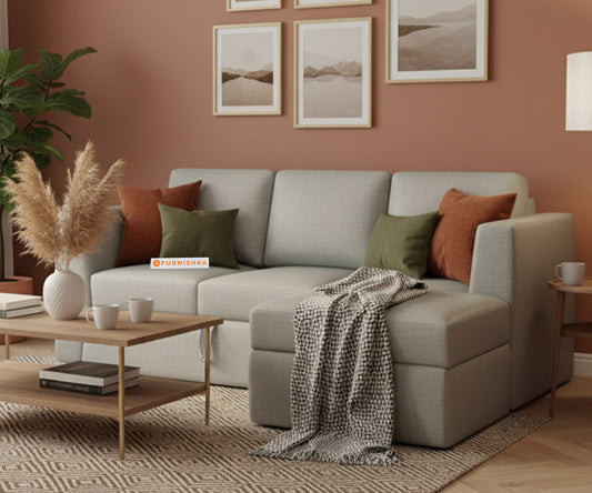 Arrasso Sofa 2+L RHS Sofa cum Bed  - Pull out Type - Furnishka