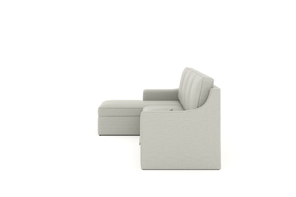 Arrasso Sofa 3+L LHS Sofa cum Bed  - Pull out Type LIght Beige - Furnishka 