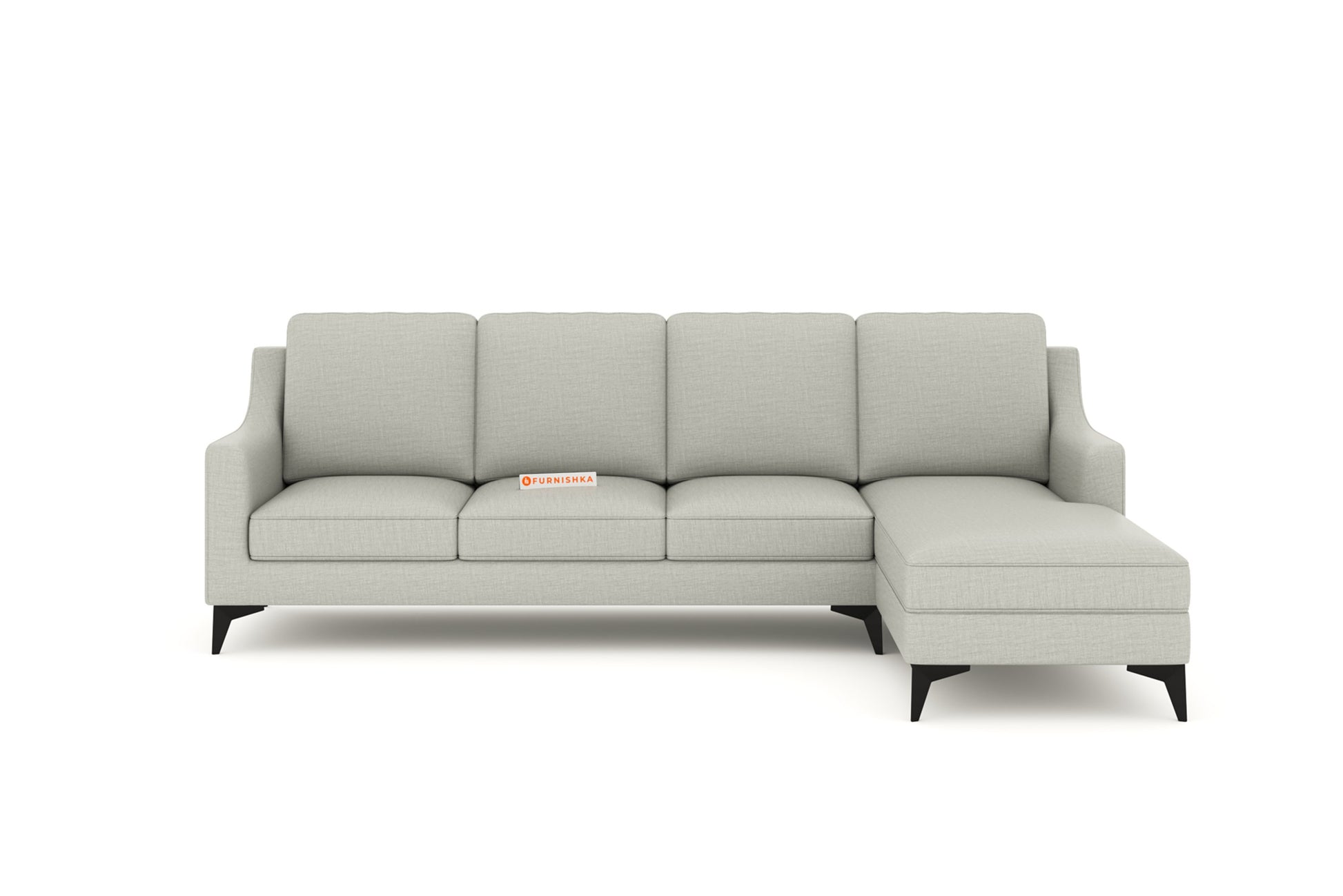 Arrasso Sofa 3+RHS Sectional Sofa - Light Beige - Furnishka 