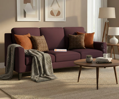 Arrasso 3 Seater Sofa Red Wine