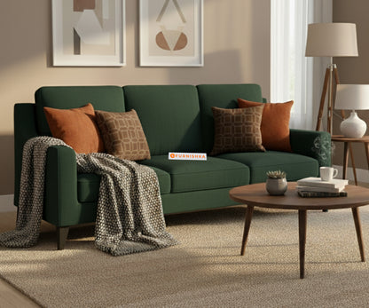 Arrasso 3 Seater Sofa Dark Green Pine