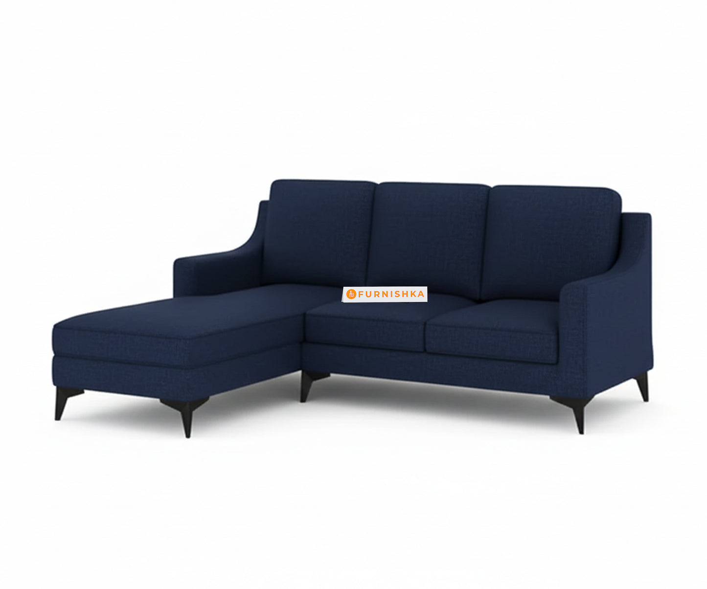 Arrasso 2+Sectional Sofa LHS - Dark Navy Blue