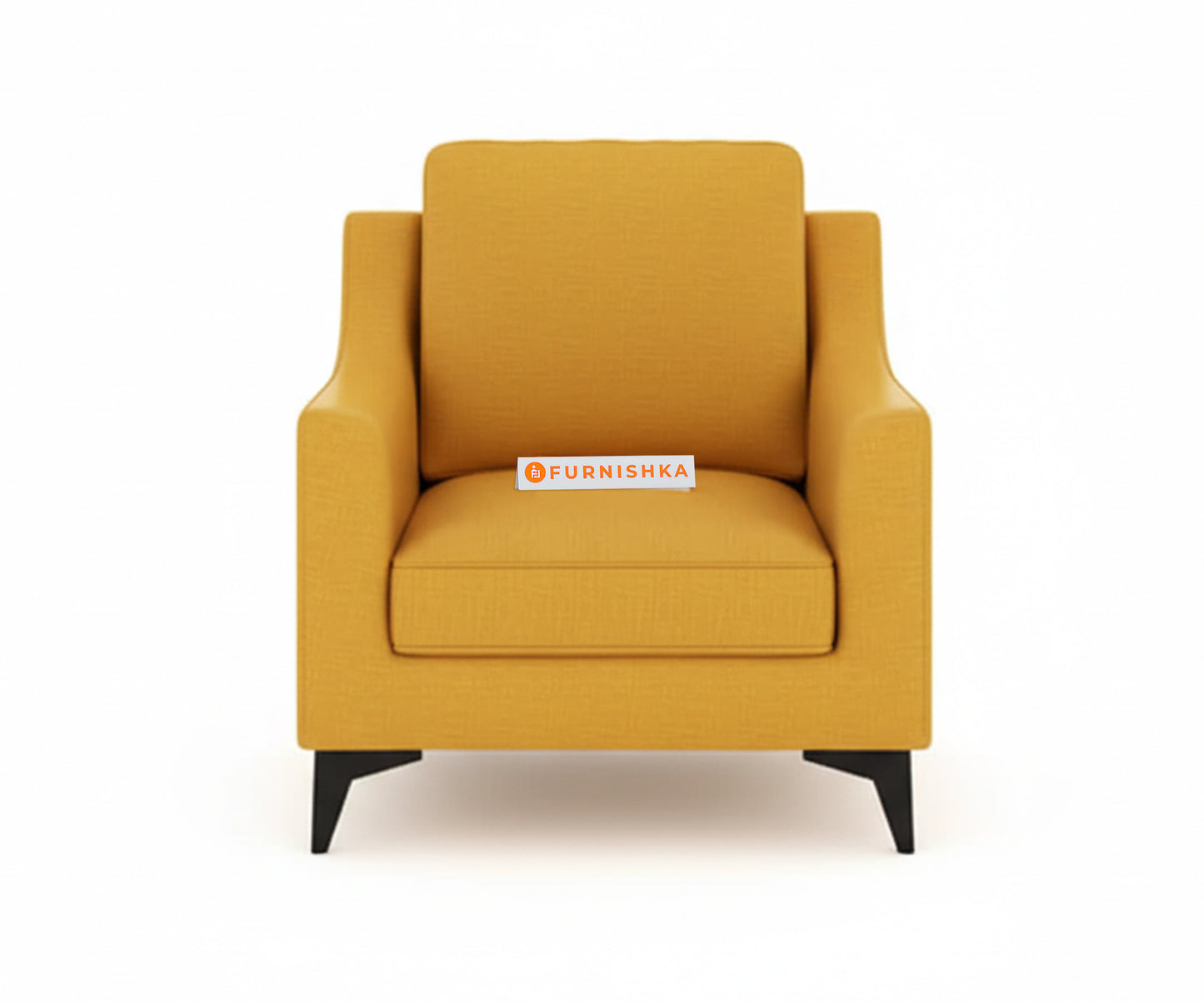 Arrasso Sofa 1 Seater Mustard yellow