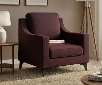 Arrasso Sofa 1 Seater Red Wine