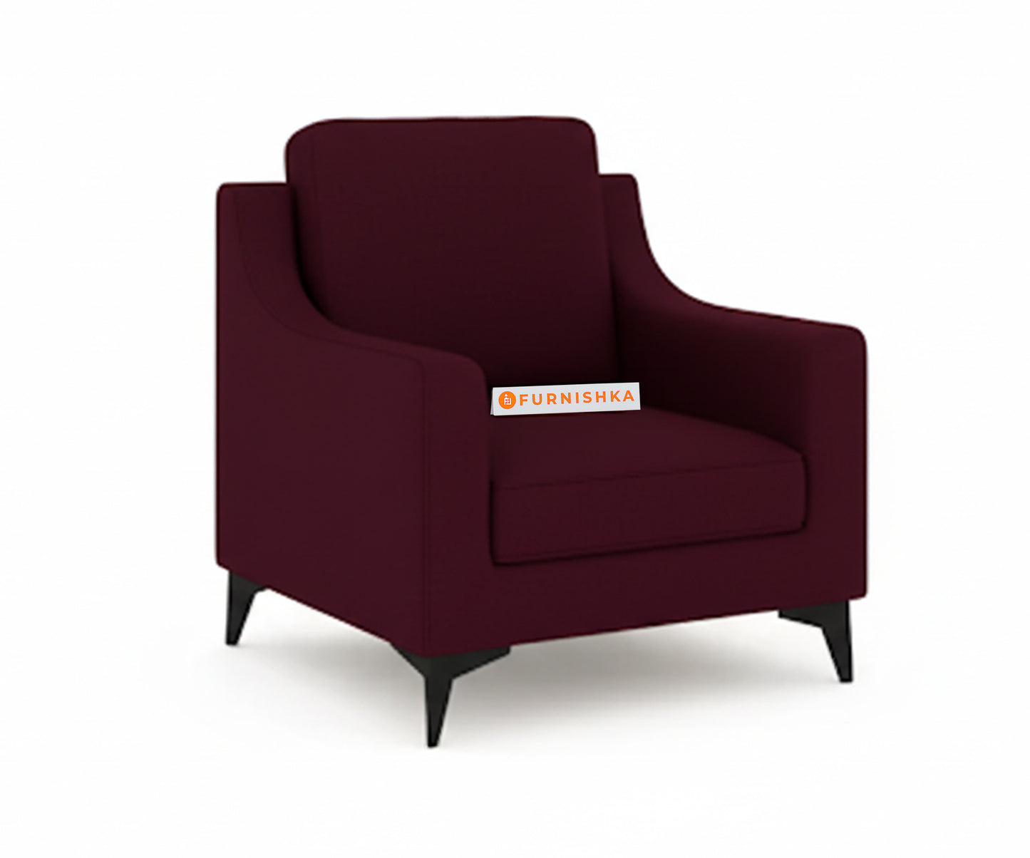 Arrasso Sofa 1 Seater Red Wine