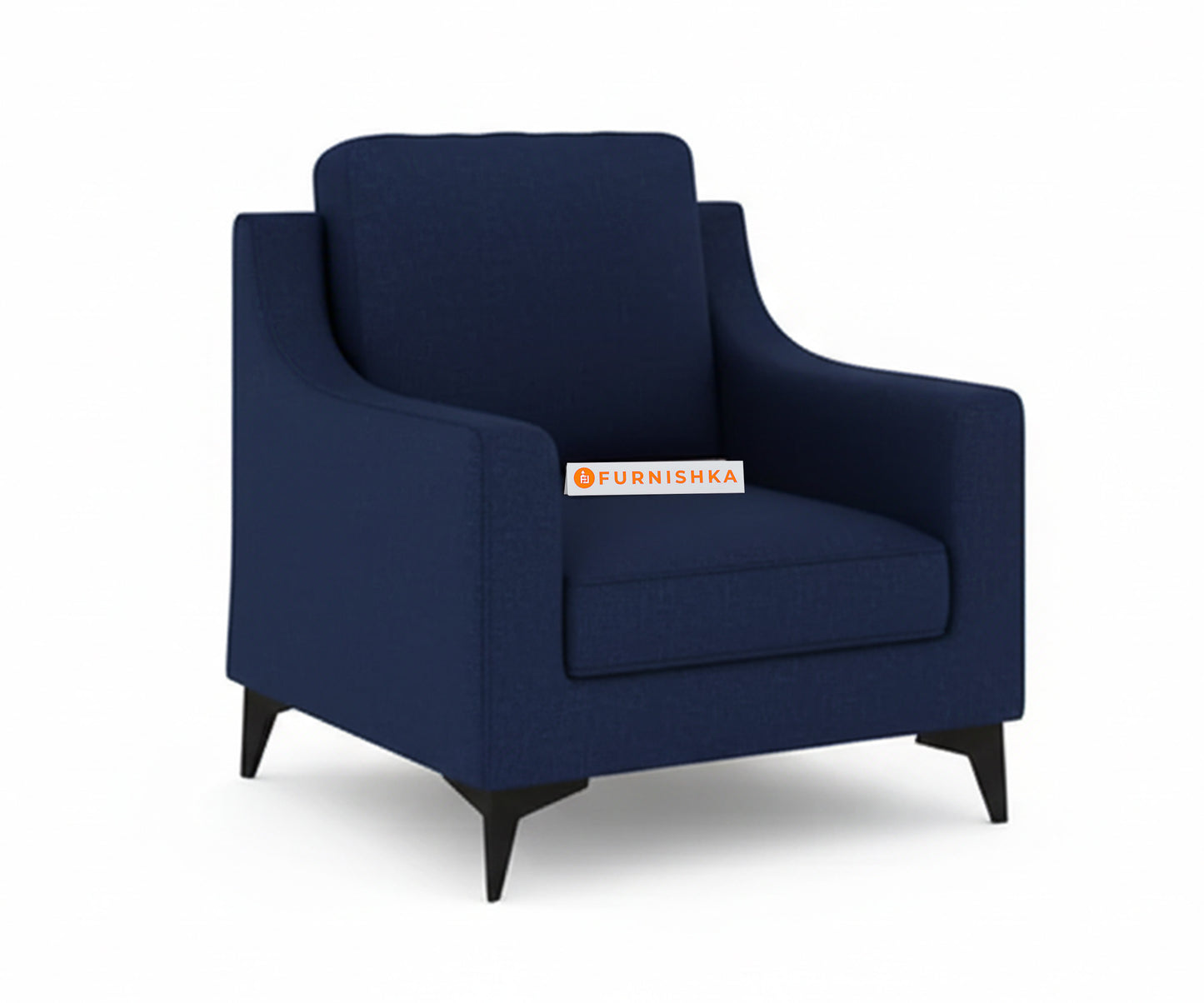 Arrasso Sofa 1 Seater Dark Navy Blue