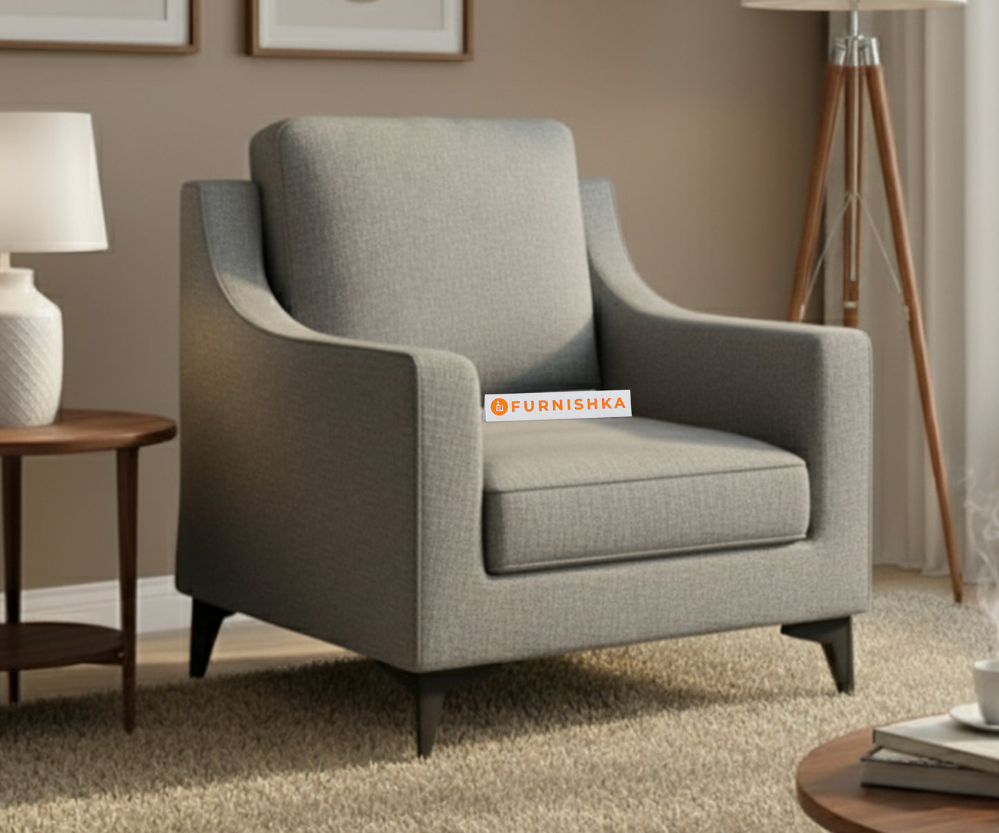 Arrasso Sofa 1 Seater Trout Space Grey