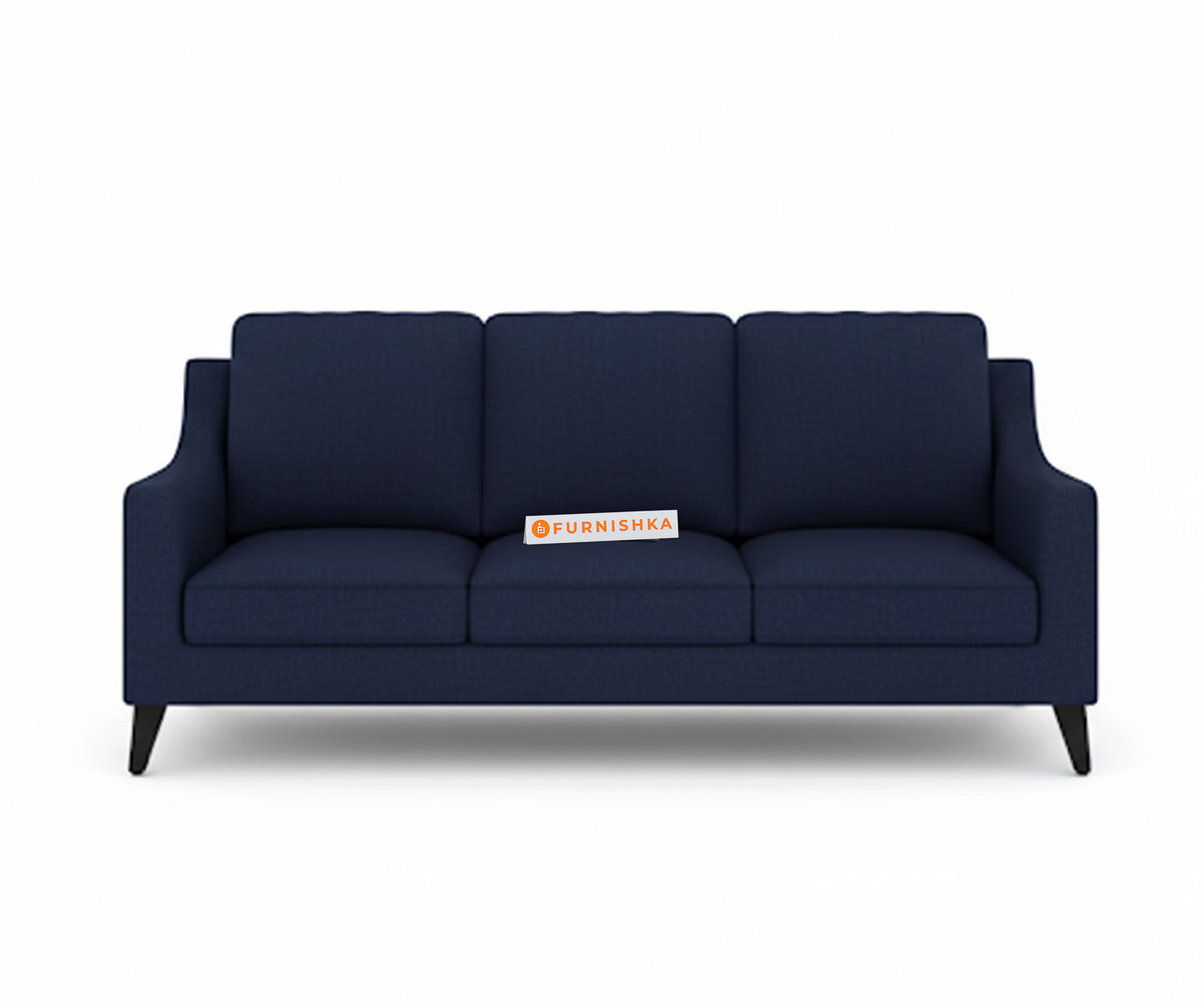 Arrasso 3 Seater Sofa Dark Navy Blue