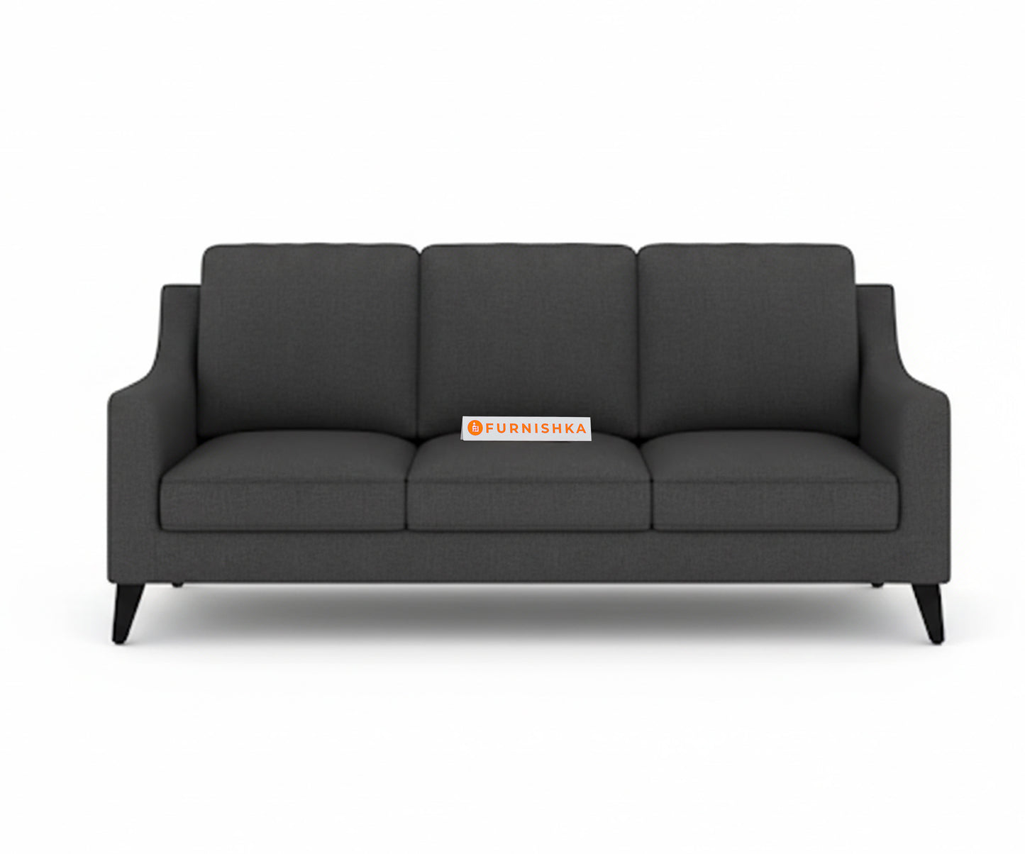 Arrasso 3 Seater Sofa Trout - Space Grey