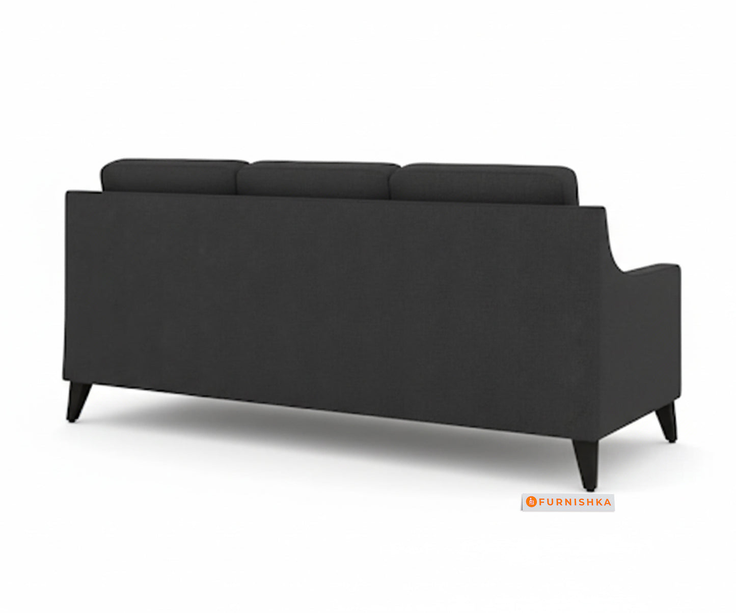 Arrasso 3 Seater Sofa Trout - Space Grey
